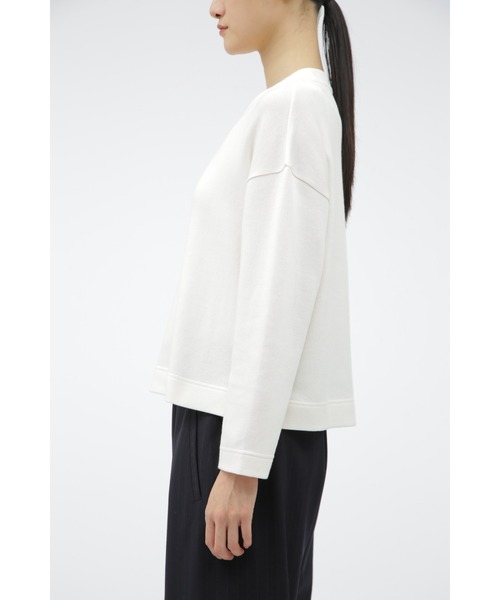 MARGARET HOWELL(マーガレットハウエル)の「DOUBLE FACE COTTON JERSEY(Tシャツ/カットソー・レディース・ブラック/アイボリー・2)」の7枚目の写真