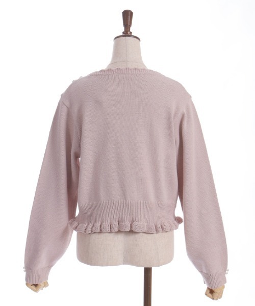 axes femme(アクシーズファム)の「レースアップニットプルオーバー(ニット/セーター・レディース・キナリ/チャコール/ピンク・FREE)」の13枚目の写真