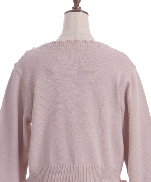 axes femme(アクシーズファム)の「レースアップニットプルオーバー(ニット/セーター・レディース・キナリ/チャコール/ピンク・FREE)」の17枚目の写真