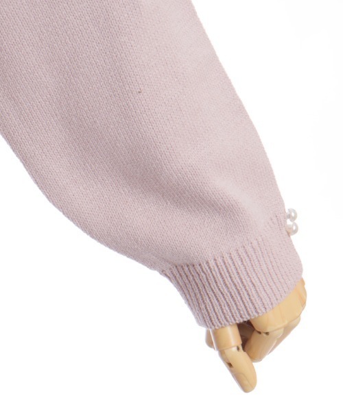 axes femme(アクシーズファム)の「レースアップニットプルオーバー(ニット/セーター・レディース・キナリ/チャコール/ピンク・FREE)」の18枚目の写真