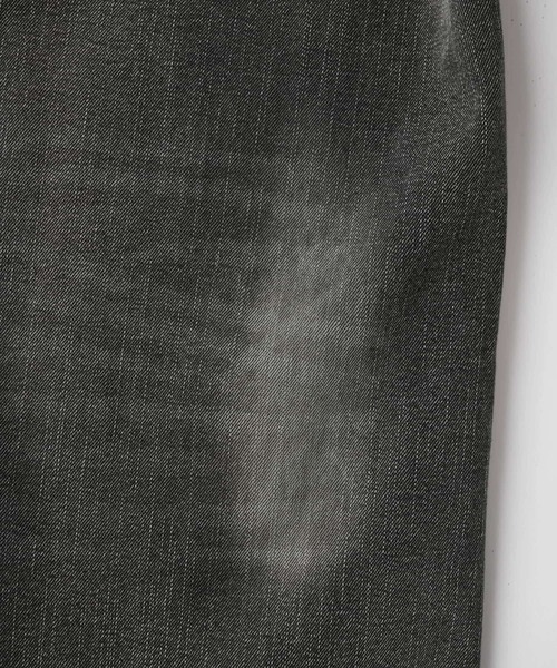 Nebula Fusion（ネビュラフュージョン）の「13oz double knee design faded baggy denim / 13ozダブルニーデザインフェードバギーデニム（デニムパンツ・メンズ・ブラック/ブルー・L/M）」の4枚目の写真