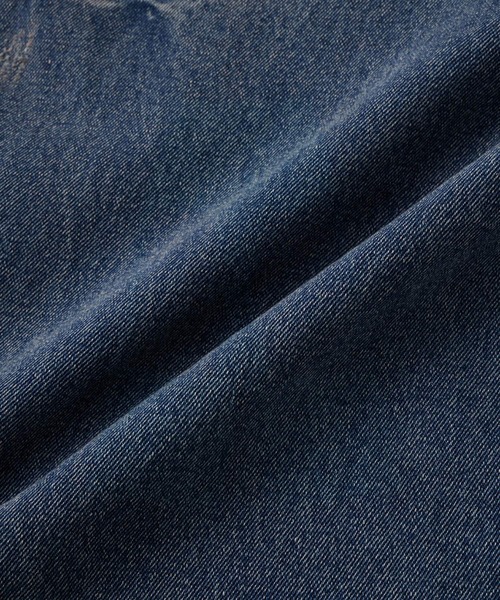 Nebula Fusion（ネビュラフュージョン）の「13oz double knee design faded baggy denim / 13ozダブルニーデザインフェードバギーデニム（デニムパンツ・メンズ・ブラック/ブルー・L/M）」の14枚目の写真