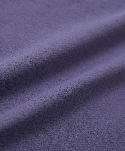 devirock（デビロック）の「防汚 カーブラインスリーブ 裾絞り 半袖Tシャツ（Tシャツ/カットソー・キッズ・グリーン系/ダークパープル/ブラック/オフホワイト・160cm/150cm/140cm/130cm/120cm/110cm/100cm）」の7枚目の写真