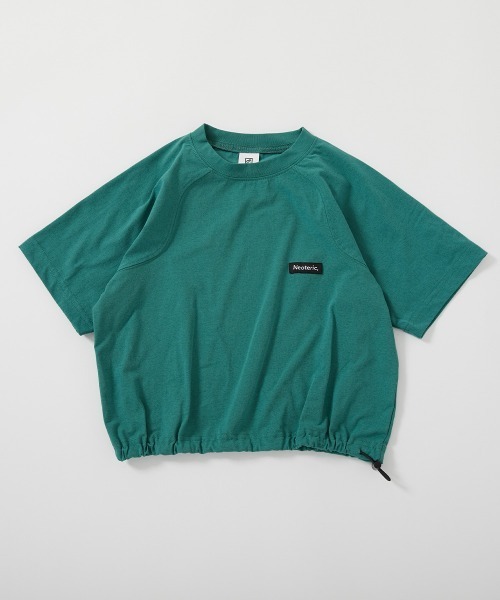 devirock（デビロック）の「防汚 カーブラインスリーブ 裾絞り 半袖Tシャツ（Tシャツ/カットソー・キッズ・グリーン系/ダークパープル/ブラック/オフホワイト・160cm/150cm/140cm/130cm/120cm/110cm/100cm）」の13枚目の写真