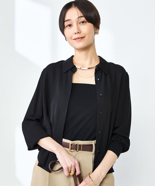 NOLLEY'S｜カフス裾リブシフォンシャツ | Rakuten Fashion(楽天