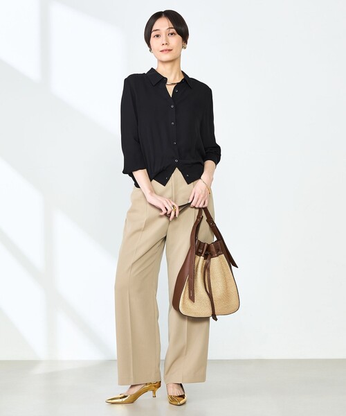 NOLLEY'S｜カフス裾リブシフォンシャツ | Rakuten Fashion(楽天