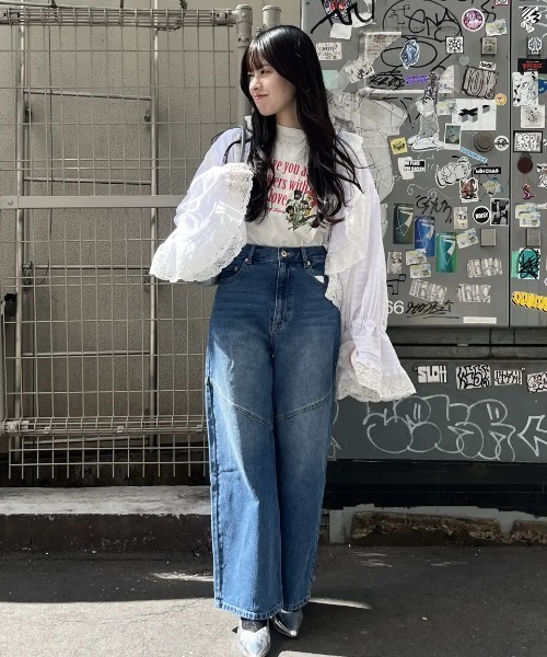 ROSE BUD(ローズバッド)の「(mag.by c)COTTON FRILL BOLERO(カーディガン/ボレロ・レディース・ホワイト/ブラック・ONE SIZE)」の8枚目の写真