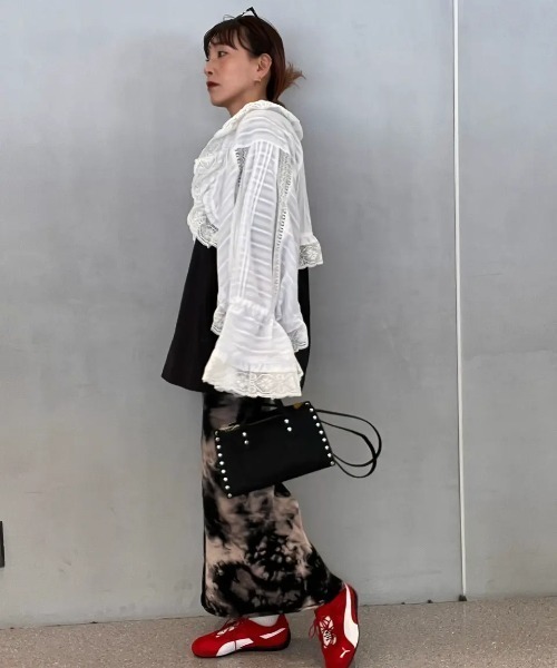 ROSE BUD(ローズバッド)の「(mag.by c)COTTON FRILL BOLERO(カーディガン/ボレロ・レディース・ホワイト/ブラック・ONE SIZE)」の9枚目の写真