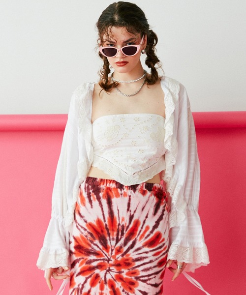 ROSE BUD(ローズバッド)の「(mag.by c)COTTON FRILL BOLERO(カーディガン/ボレロ・レディース・ホワイト/ブラック・ONE SIZE)」の7枚目の写真