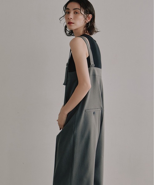 【美品】2WAYオールインワン　TENTO セール】2WAYサロペットパンツ（サロペット/オーバーオール