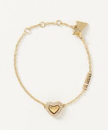 Guess | BELOVED 13MM PAVE HEART BRACELET アクセサリー ブレスレット(ブレスレット)