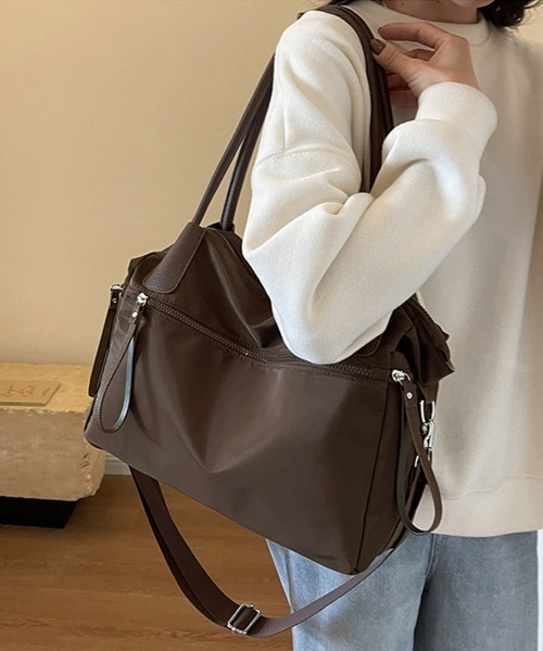 Miniministore（ミニミニストア）の「3way トートバッグ ショルダーバッグ（トートバッグ・レディース・キャメル/ブラック/ブラウン・FREE）」の3枚目の写真