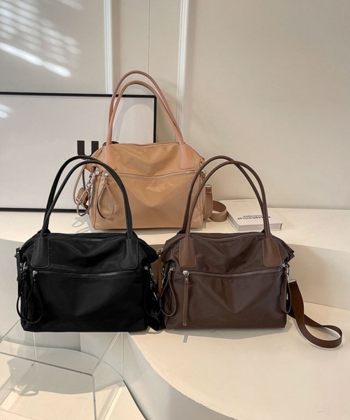 Miniministore（ミニミニストア）の「3way トートバッグ ショルダーバッグ（トートバッグ・レディース・キャメル/ブラック/ブラウン・FREE）」の4枚目の写真