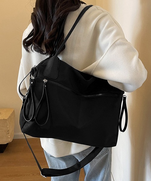 Miniministore（ミニミニストア）の「3way トートバッグ ショルダーバッグ（トートバッグ・レディース・キャメル/ブラック/ブラウン・FREE）」の5枚目の写真