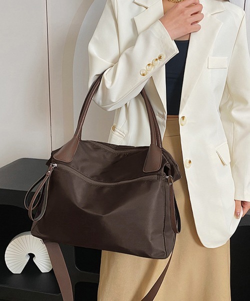 Miniministore（ミニミニストア）の「3way トートバッグ ショルダーバッグ（トートバッグ・レディース・キャメル/ブラック/ブラウン・FREE）」の10枚目の写真