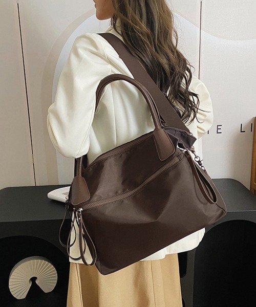Miniministore（ミニミニストア）の「3way トートバッグ ショルダーバッグ（トートバッグ・レディース・キャメル/ブラック/ブラウン・FREE）」の11枚目の写真
