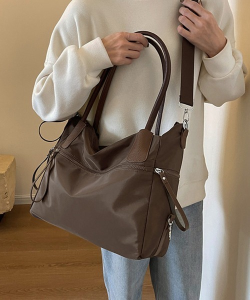 Miniministore（ミニミニストア）の「3way トートバッグ ショルダーバッグ（トートバッグ・レディース・キャメル/ブラック/ブラウン・FREE）」の12枚目の写真