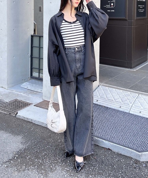 INGNI（イング）の「ヘンリータンクトップ（タンクトップ・レディース・その他/オフホワイト/ブラック・M）」の10枚目の写真