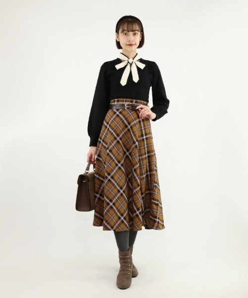 an another angelus（アンアナザーアンジェラス）の「ローヒールナポレオンブーツ（ブーツ・レディース・モカ/ブラック・L/M/S）」の3枚目の写真