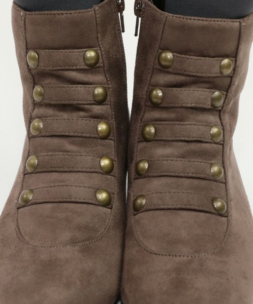 an another angelus（アンアナザーアンジェラス）の「ローヒールナポレオンブーツ（ブーツ・レディース・モカ/ブラック・L/M/S）」の5枚目の写真