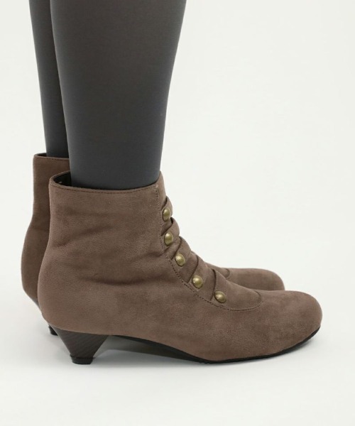 an another angelus（アンアナザーアンジェラス）の「ローヒールナポレオンブーツ（ブーツ・レディース・モカ/ブラック・L/M/S）」の8枚目の写真