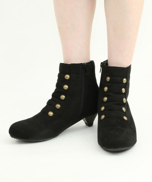 an another angelus（アンアナザーアンジェラス）の「ローヒールナポレオンブーツ（ブーツ・レディース・モカ/ブラック・L/M/S）」の12枚目の写真