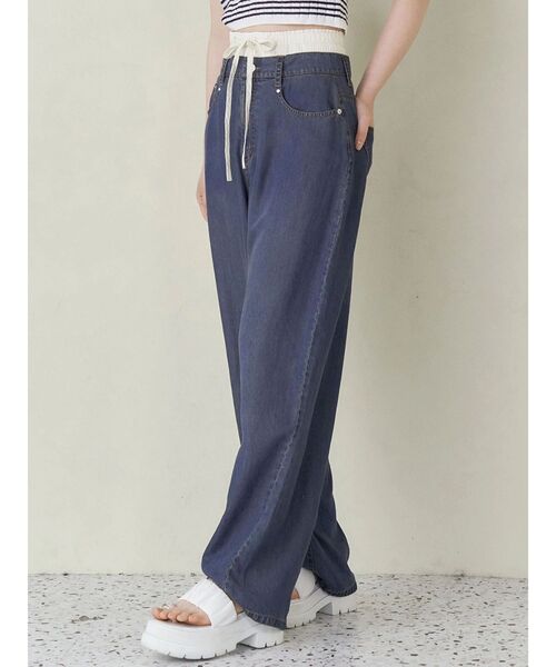 LAYERED LOOSE DENIM/レイヤードルーズデニム（デニムパンツ
