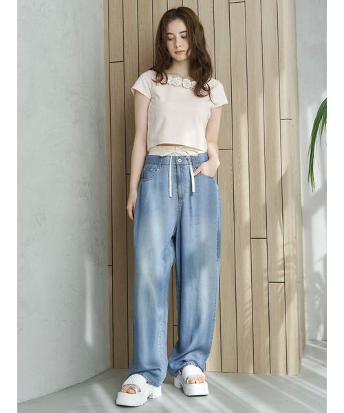 LAYERED LOOSE DENIM/レイヤードルーズデニム（デニムパンツ