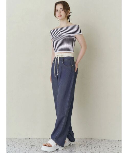 LAYERED LOOSE DENIM/レイヤードルーズデニム（デニムパンツ