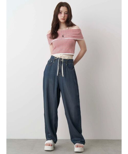 セール】LAYERED LOOSE DENIM/レイヤードルーズデニム（デニム