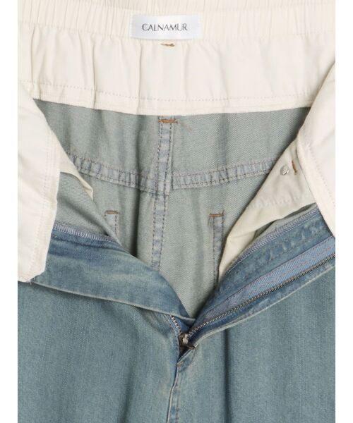 CALNAMUR(カルナムール)の「LAYERED LOOSE DENIM/レイヤードルーズデニム(デニムパンツ・レディース・ライトブルー/インディゴブルー・MEDIUM/SMALL)」の20枚目の写真