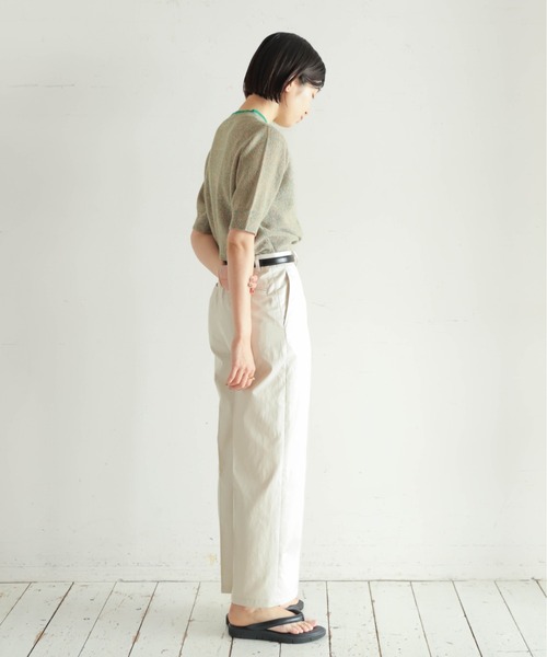 オーガニックツイル スラックスパンツ | NOMBRE IMPAIR