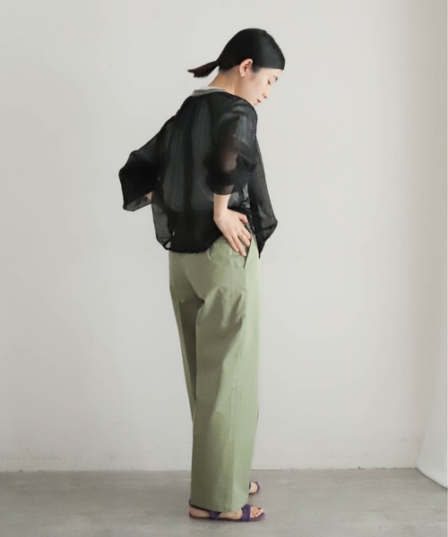 オーガニックツイル スラックスパンツ | NOMBRE IMPAIR