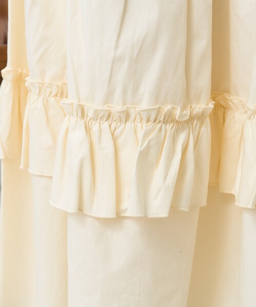 FREAK'S STORE（フリークスストア）の「フリルティアードスカート（スカート・レディース・ブラック/オフホワイト・ﾌﾘ-）」の11枚目の写真