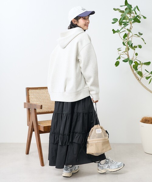 FREAK'S STORE（フリークスストア）の「フリルティアードスカート（スカート・レディース・ブラック/オフホワイト・ﾌﾘ-）」の15枚目の写真