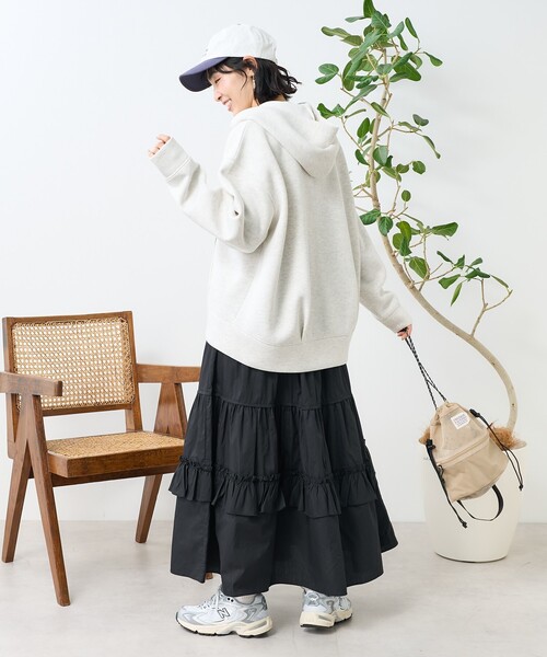 FREAK'S STORE（フリークスストア）の「フリルティアードスカート（スカート・レディース・ブラック/オフホワイト・ﾌﾘ-）」の16枚目の写真