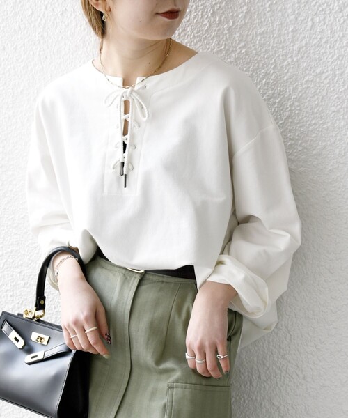 ifsixwasnine レースアップ カットソー ifsixwasnine レースアップ