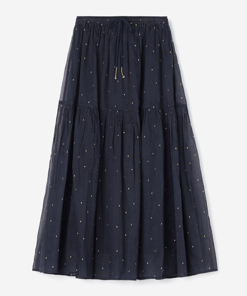 Bshop(ビショップ)の「INDIA INDUSTRY | コットンオーガンジー 刺繍ギャザースカート WOMEN(スカート・レディース・ブルー系その他5/ホワイト系その他5・1)」の11枚目の写真