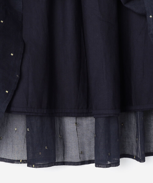 Bshop(ビショップ)の「INDIA INDUSTRY | コットンオーガンジー 刺繍ギャザースカート WOMEN(スカート・レディース・ブルー系その他5/ホワイト系その他5・1)」の15枚目の写真