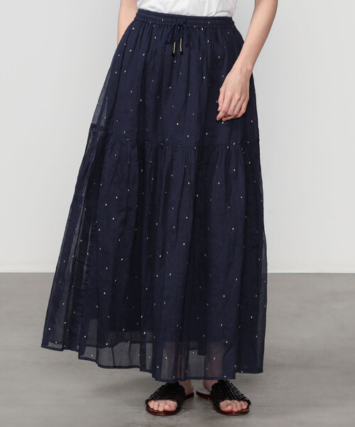 スカート INDIA EMBROIDERY SKIRT Ameri（アメリ）の「INDIA EMBROIDERY SKIRT（スカート）」 - WEAR