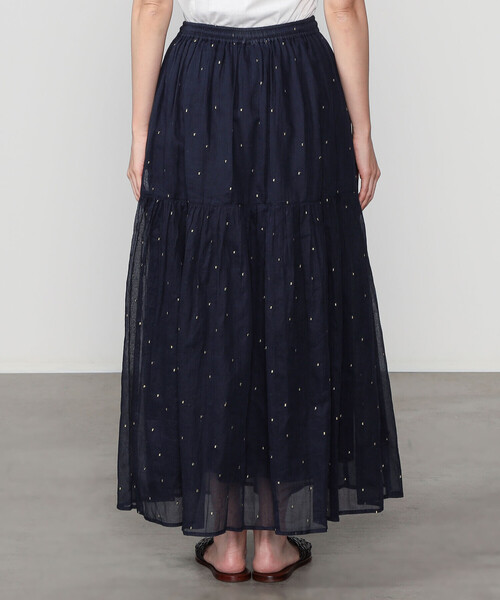 Bshop(ビショップ)の「INDIA INDUSTRY | コットンオーガンジー 刺繍ギャザースカート WOMEN(スカート・レディース・ブルー系その他5/ホワイト系その他5・1)」の18枚目の写真