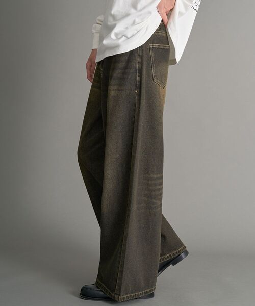 CRAFT STANDARD BOUTIQUE(クラフトスタンダードブティック)の「【WEB限定】オーバーダイデニムバギーパンツ(デニムパンツ・メンズ・ネイビー/ブラック・XL/L/M)」の16枚目の写真