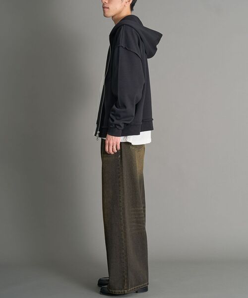 CRAFT STANDARD BOUTIQUE(クラフトスタンダードブティック)の「【WEB限定】オーバーダイデニムバギーパンツ(デニムパンツ・メンズ・ネイビー/ブラック・XL/L/M)」の20枚目の写真