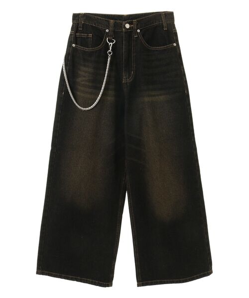 CRAFT STANDARD BOUTIQUE(クラフトスタンダードブティック)の「【WEB限定】オーバーダイデニムバギーパンツ(デニムパンツ・メンズ・ネイビー/ブラック・XL/L/M)」の9枚目の写真