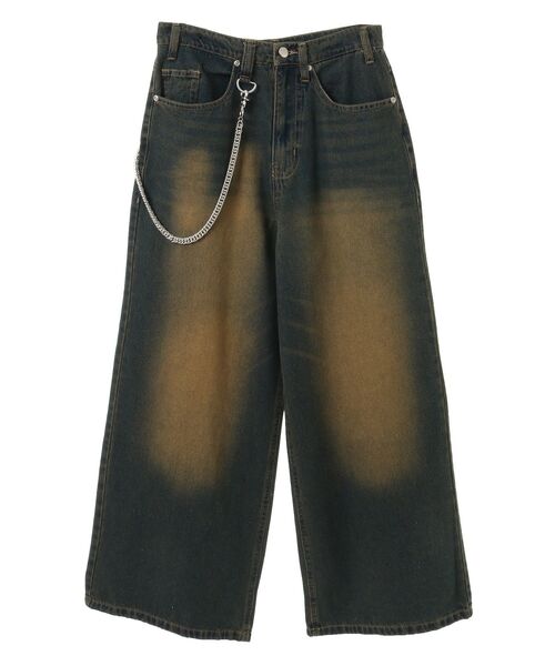 CRAFT STANDARD BOUTIQUE(クラフトスタンダードブティック)の「【WEB限定】オーバーダイデニムバギーパンツ(デニムパンツ・メンズ・ネイビー/ブラック・XL/L/M)」の3枚目の写真