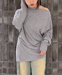 JEANASIS | バイアスプリーツLS TEE/326121(Tシャツ/カットソー)