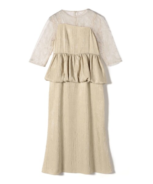 kaene:バルーン ペプラム ドレス（セレモニー対応可）（ドレス