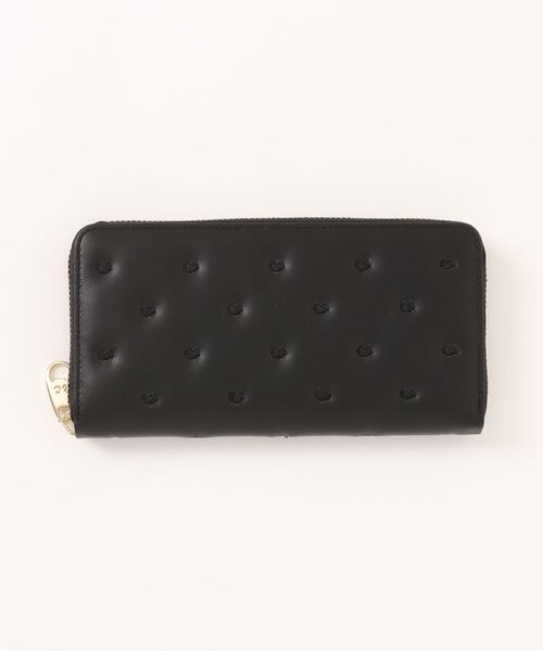 新品同様 TSUMORI CHISATO ツモリチサト レザー ブラック猫長財布 ラウンド長財布 ツモリチサト ぷちねこ（財布）｜tsumori