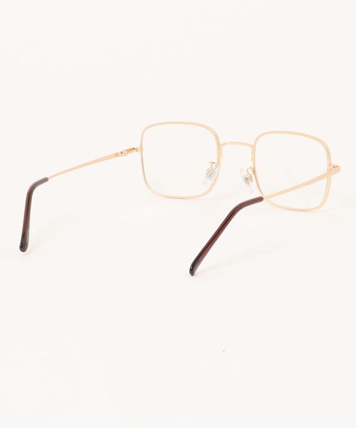 SQUARE CLEAR LENS SUNGLASSES / スクエア メタルフレーム メガネ