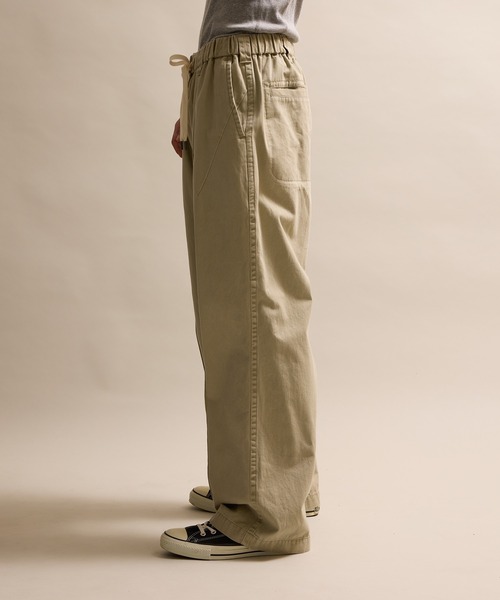 パンツ Vintage24 VINTAGE BIO WASHED COTTON TWILL WIDE EASY PANTS
